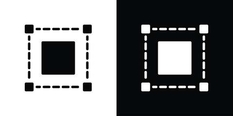 Selection tool icon collection. line stroke icon. EPS 10