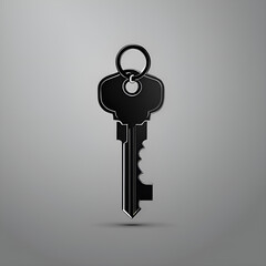 A set of vector silhouettes of key icons isolated on a white background.