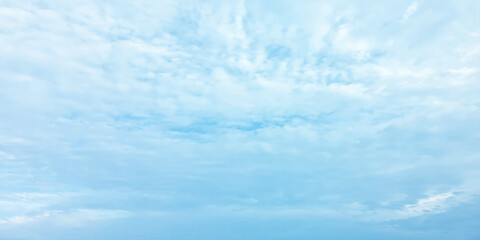 Fototapeta premium Blue sky air white clouds image sunny bright natural surface splahsed soft effet background atmosphere, clear, bright, sun, sunny, beauty