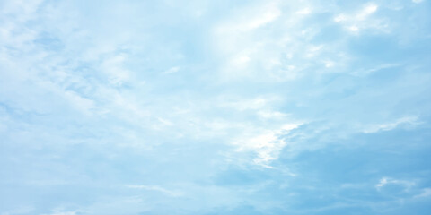 Blue sky air white clouds image sunny bright natural surface splahsed soft effet background atmosphere, clear, bright, sun, sunny, beauty