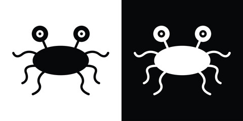 Spaghetti Monster Flying icon collection. line stroke icon. EPS 10
