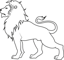 lion vector, premium lion vector art for creators, majestic lines handcrafted lion vector art2