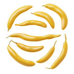 Vibrant Bananas swirling in a colorful abstract background joyful and playful
