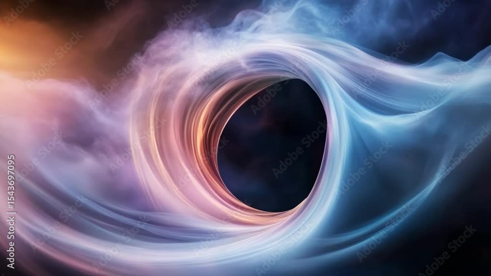 Poster celestial portal: an mesmerizing cosmic portal featuring nebula cloudscape and swirling vortex, rend
