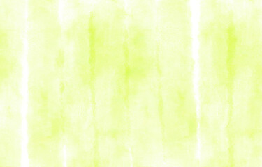 ライムカラーの手描き水彩ペイントの背景