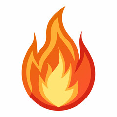 Fire flame  vector icon