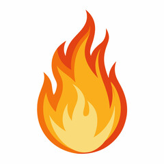 Fire flame  vector icon