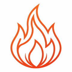Fire flame  vector icon
