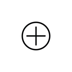 Interaction Point Target Icon Crosshair Vector