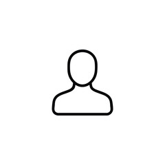 User Persona Outline Icon Abstract Silhouette