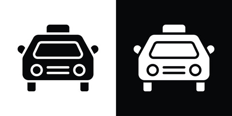 Taxi icon collection. line stroke icon. EPS 10