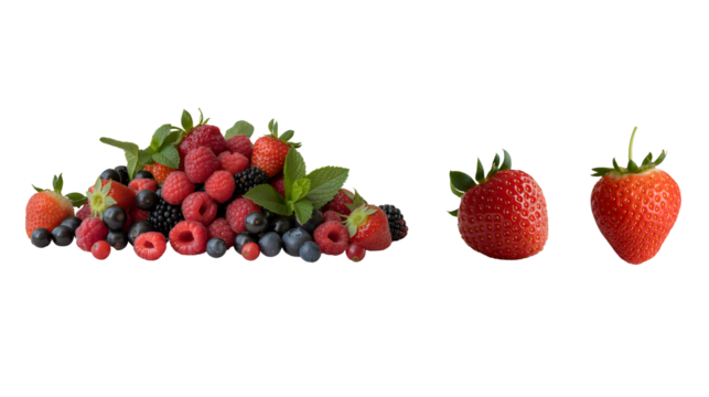 Fresh Strawberry isolated on a white background. strawberry, red, ripe, juicy, fruit, vitamin, freshness, berry, food, organic, diet, fresh, summer, sweet,
