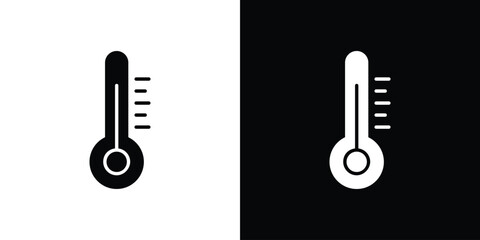 Temperature icon collection. line stroke icon. EPS 10