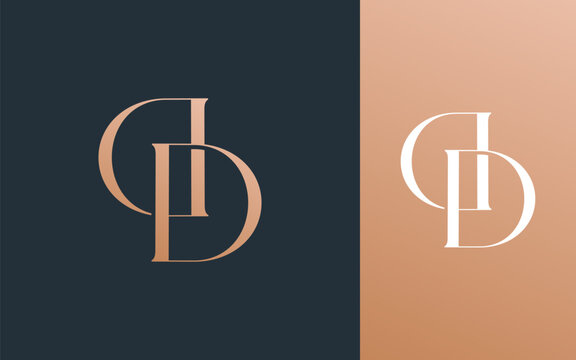 Initial letter DD logo design vector illustration for couple, wedding, and business
