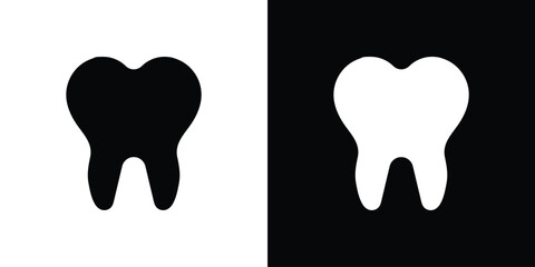 Tooth icon collection. line stroke icon. EPS 10