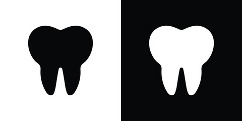 Tooth icon collection. line stroke icon. EPS 10