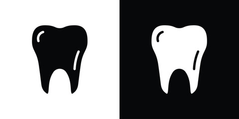 Tooth icon collection. line stroke icon. EPS 10