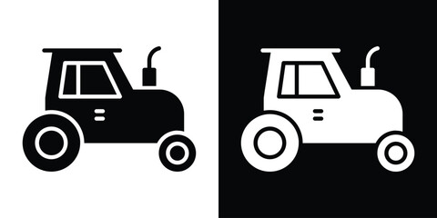 Tractor icon collection. line stroke icon. EPS 10