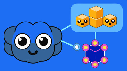 Quantum Multiverse Data Visual – Futuristic Neural Grid Vector Art.