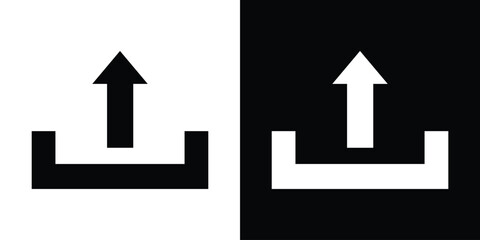 Upload icon collection. line stroke icon. EPS 10