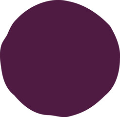 Aesthetic Plum Circle Brush Stroke Design Element Texture