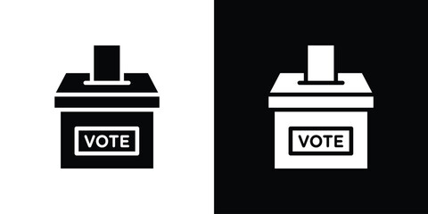 Voting icon collection. line stroke icon. EPS 10