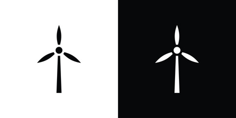 Wind energy icon collection. line stroke icon. EPS 10