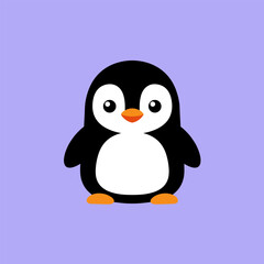 Cute fat Penguin cartoon vector