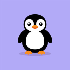 Cute Happy Penguin cartoon vector