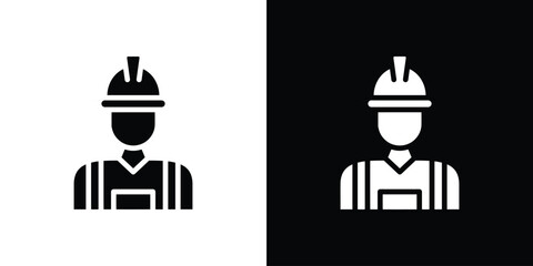 Worker icon collection. line stroke icon. EPS 10