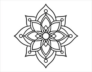 Beautiful Mandala Silhouette