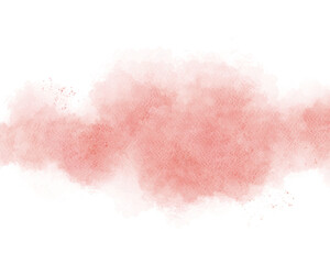 Pastel pink watercolor paint brush stroke background for banner or valentine's day and wedding elements