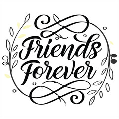 Friendship Day T-Shirt Design – Best Friends Forever Graphic

