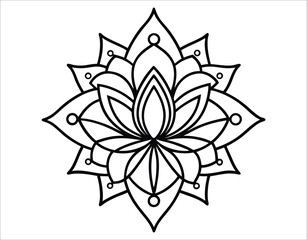Obraz premium Simple Round Mandala Shape