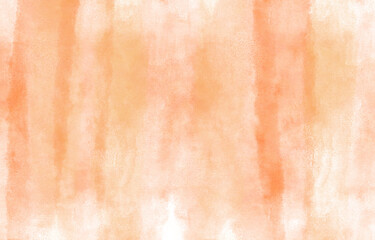 オレンジの手描き水彩ペイントの背景
