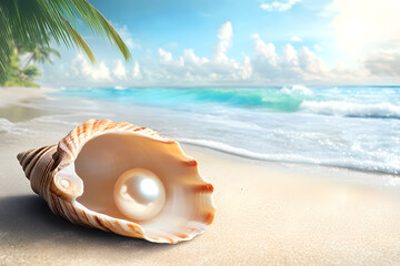 seashell on the beach