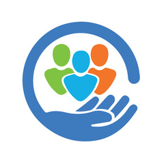 Social support icon in vector