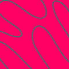 Contemporary abstract pattern of irregular green lines set on a bold pink canvas. Ideal for wallpaper, branding, packaging, or modern visual storytelling.