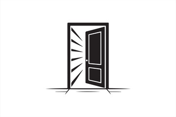 Abstract doorway with grid perspective representing innovation