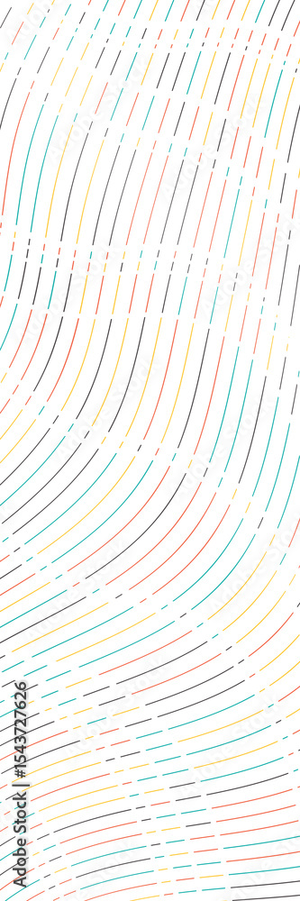 Poster vector illustration of the colorful pattern of lines abstract background. colorful striped waves bac