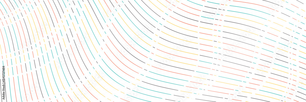 Aufkleber vector illustration of the colorful pattern of lines abstract background. colorful striped waves bac