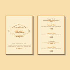 Fast Food Menu Template. Editable Flyer Design for Burger, Fries, and Snacks. Restaurant Promotion Banner with Bold Typography. Luxury Restaurant Menu Flyer. Premium Food Brochure Design .