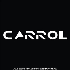 Unique decorative alphabet display font vector illustration