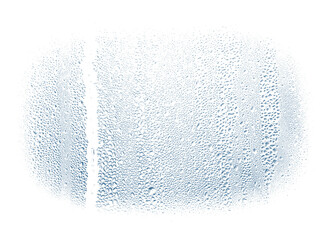 Raindrops and water beads on transparent glass background, perfect for design templates and graphic resources.