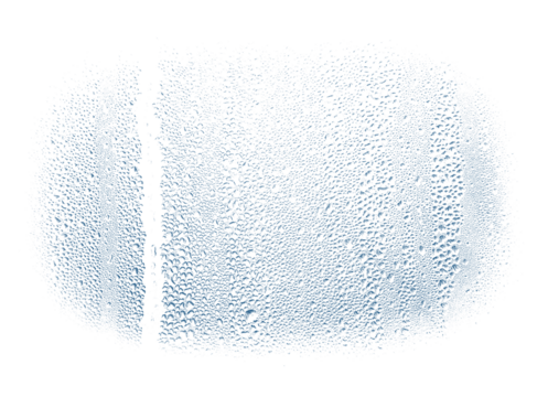 Raindrops and water beads on transparent glass background, perfect for design templates and graphic resources.