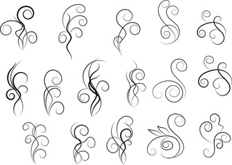 Elegant Swirls and Flourishes Decorative Design Elements for Creative Projects