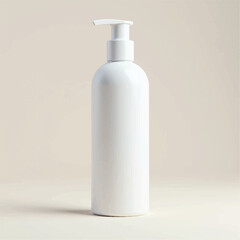 White Plastic Pump Bottle Mock-Up-Liquid Soap, Sanitizer, Shampoo Dispenser .3D IllustrationA 3d render of white bottles Soap Bottle Mockup, Front View, Gel,Foam Or Liquid Soap Dispenser Pump Bottles