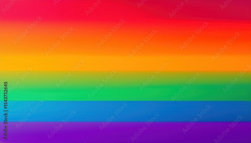 Aufkleber vibrant horizontal gradient stripes in rainbow color spectrum from red to violet with soft transitio