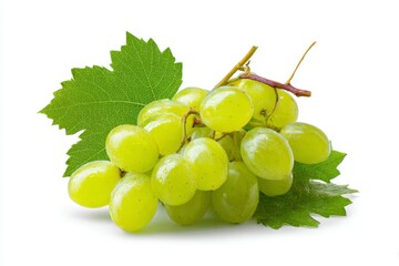 Green Grape Bunch Isolated