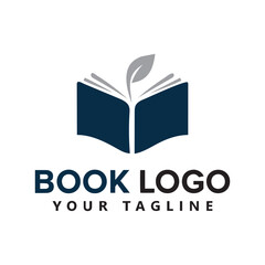 Education book logo vector illustration